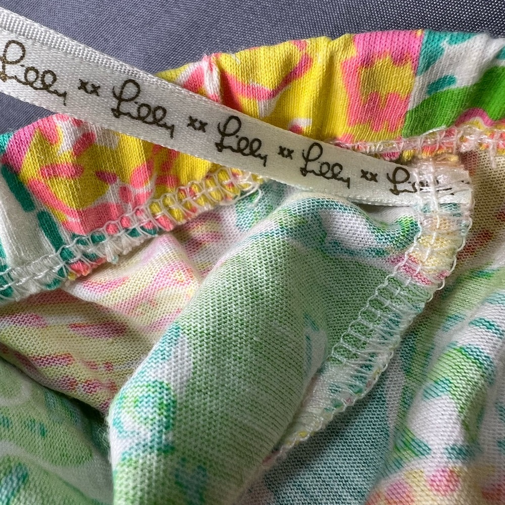 Lilly Pulitzer Strapless Romper Short Set Pima Cotton Pockets Size XL 2014 - Picture 8 of 11